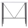 Weißer Bartisch Melache 120x60x110cm (MDF)