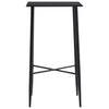 Schwarzer Stehtisch Maresu 60x60x111cm (MDF)