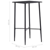 Schwarzer Stehtisch Maresu 60x60x111cm (MDF)