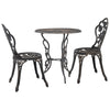 Bistro-Set Geza (3-teilig, Aluminiumguss)