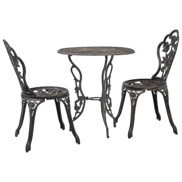 Bistro-Set Geza (3-teilig, Aluminiumguss)