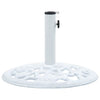 Weißer Sonnenschirmständer Azuar 48cm (12 kg Gusseisen)