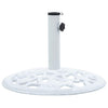 Weißer Sonnenschirmständer Azuar 48cm (12 kg Gusseisen)