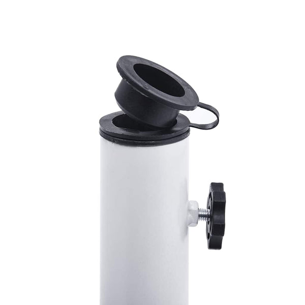 Weißer Sonnenschirmständer Azuar 48cm (12 kg Gusseisen)