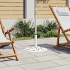 Weißer Sonnenschirmständer Azuar 48cm (12 kg Gusseisen)