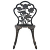 Axsinia Bistro-Stühle aus Bronze, 2er-Set (Aluguss)