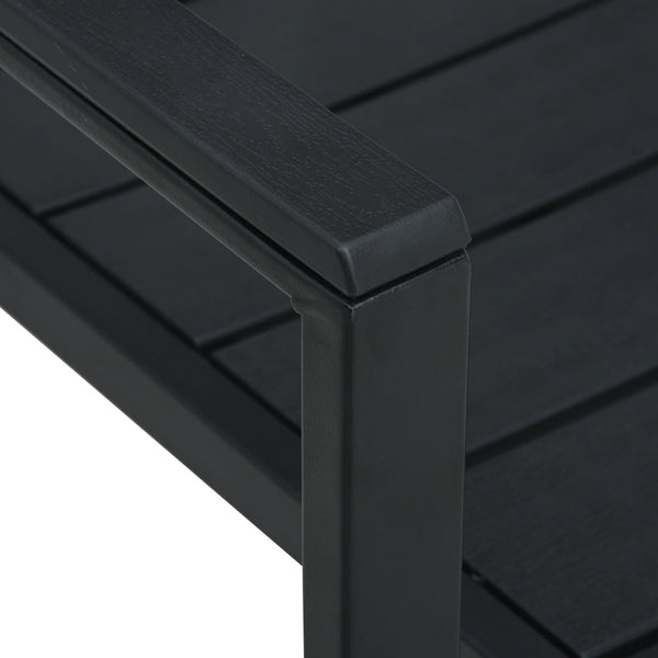 Musta puutarhatuolit Kasandra (4 kpl hdpe puun näköinen)