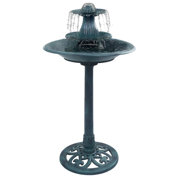 Vogeltränke grün mit Brunnen Vonetta 50x91cm (Kunststoff)