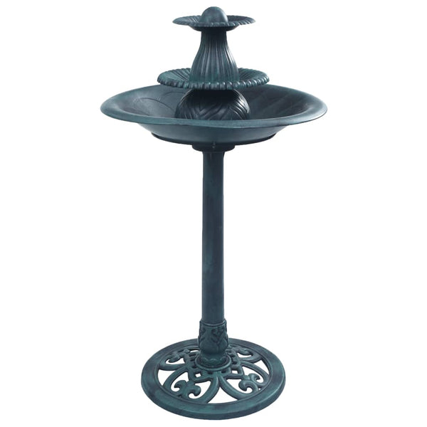 Vogeltränke grün mit Brunnen Vonetta 50x91cm (Kunststoff)