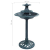 Vogeltränke grün mit Brunnen Vonetta 50x91cm (Kunststoff)