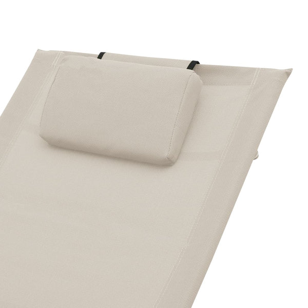Sonnenliege Miciurin (Textilene) creme mit Kissen