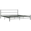 Graues Bettgestell Harrold 200x200cm (Metall)