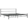Schwarzes Bettgestell Harrold 180x200cm (Metall)