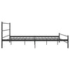 Schwarzes Bettgestell Harrold 180x200cm (Metall)