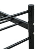 Schwarzes Bettgestell Harrold 180x200cm (Metall)