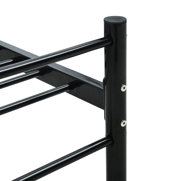 Schwarzes Bettgestell Harrold 180x200cm (Metall)