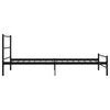 Bettgestell Harrold 100x200cm (Metall), schwarz