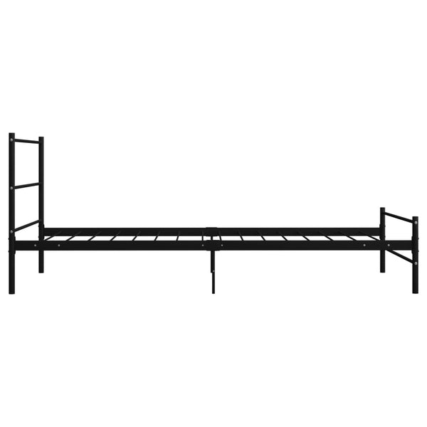 Bettgestell Harrold 100x200cm (Metall), schwarz