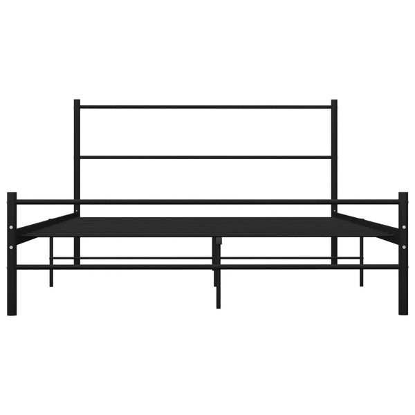 Schwarzes Bettgestell Harrold 120x200cm (Metall)