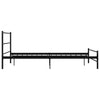 Schwarzes Bettgestell Harrold 120x200cm (Metall)