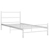 Weißes Bettgestell Harrold 90x200cm (Metall)
