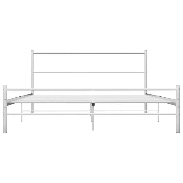 Weißes Bettgestell Harrold 120x200cm (Metall)