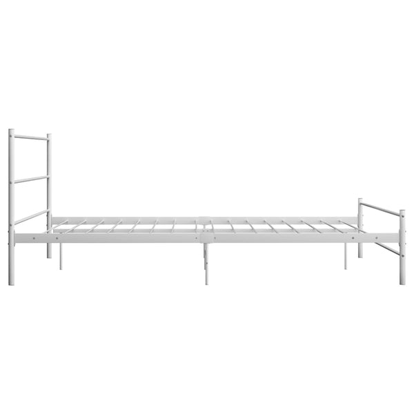 Weißes Bettgestell Harrold 120x200cm (Metall)