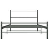 Graues Bettgestell Gatia 90x200cm (Metall)