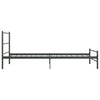 Graues Bettgestell Gatia 90x200cm (Metall)