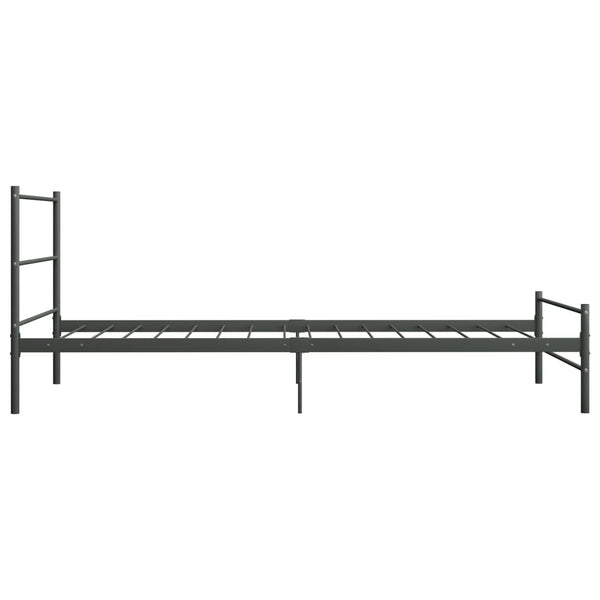Graues Bettgestell Gatia 90x200cm (Metall)