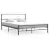 Grauer Bettrahmen Gatian 140x200cm (Metall)