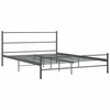 Grauer Bettrahmen Gatian 140x200cm (Metall)