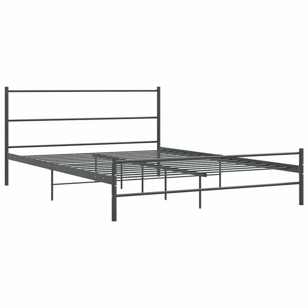 Grauer Bettrahmen Gatian 140x200cm (Metall)