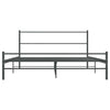 Grauer Bettrahmen Gatian 140x200cm (Metall)