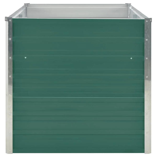 Grünes erhöhtes Gartenbeet Iura 160x80x77cm (verzinkter Stahl)
