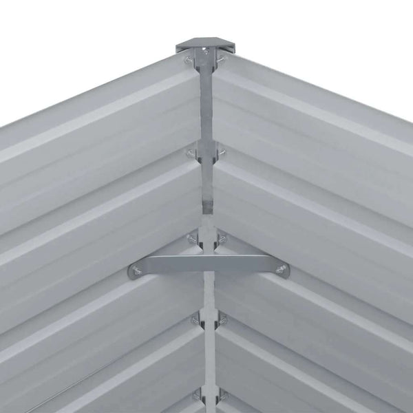 Grünes erhöhtes Gartenbeet Iura 160x80x77cm (verzinkter Stahl)