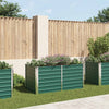 Grünes erhöhtes Gartenbeet Iura 160x80x77cm (verzinkter Stahl)
