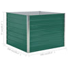 Grünes Hochbeet Casandra 100x100x77cm (verzinkter Stahl)