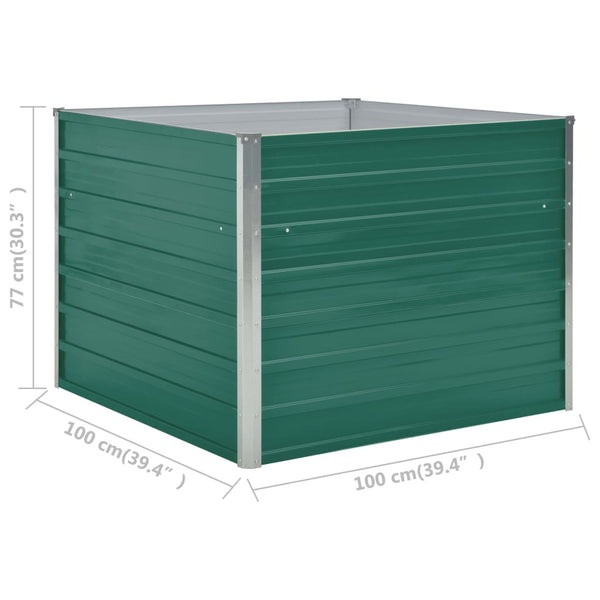 Grünes Hochbeet Casandra 100x100x77cm (verzinkter Stahl)