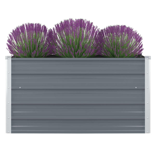 Graues Hochbeet Inabela 100x100x45cm (verzinkter Stahl)
