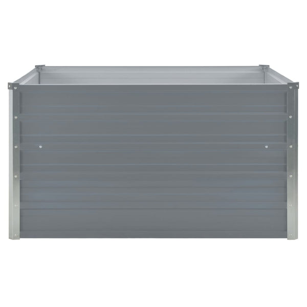 Graues Hochbeet Inabela 100x100x45cm (verzinkter Stahl)