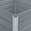 Graues Hochbeet Inabela 100x100x45cm (verzinkter Stahl)