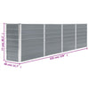 Graues Hochbeet Hareclia 320x40x77cm (verzinkt)