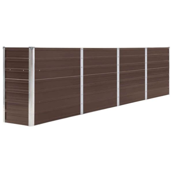 Braunes Hochbeet Evike 320x40x77cm (verzinkt)