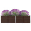 Braunes Hochbeet Evike 320x40x77cm (verzinkt)