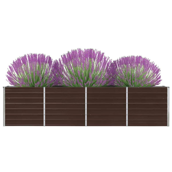 Braunes Hochbeet Evike 320x40x77cm (verzinkt)