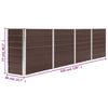 Braunes Hochbeet Evike 320x40x77cm (verzinkt)