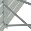 Graues Hochbeet verzinkter Stahl Hareclia 320x40x45cm