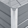 Graues Hochbeet verzinkter Stahl Hareclia 320x40x45cm