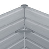 Graues Hochbeet verzinkter Stahl Hareclia 320x40x45cm